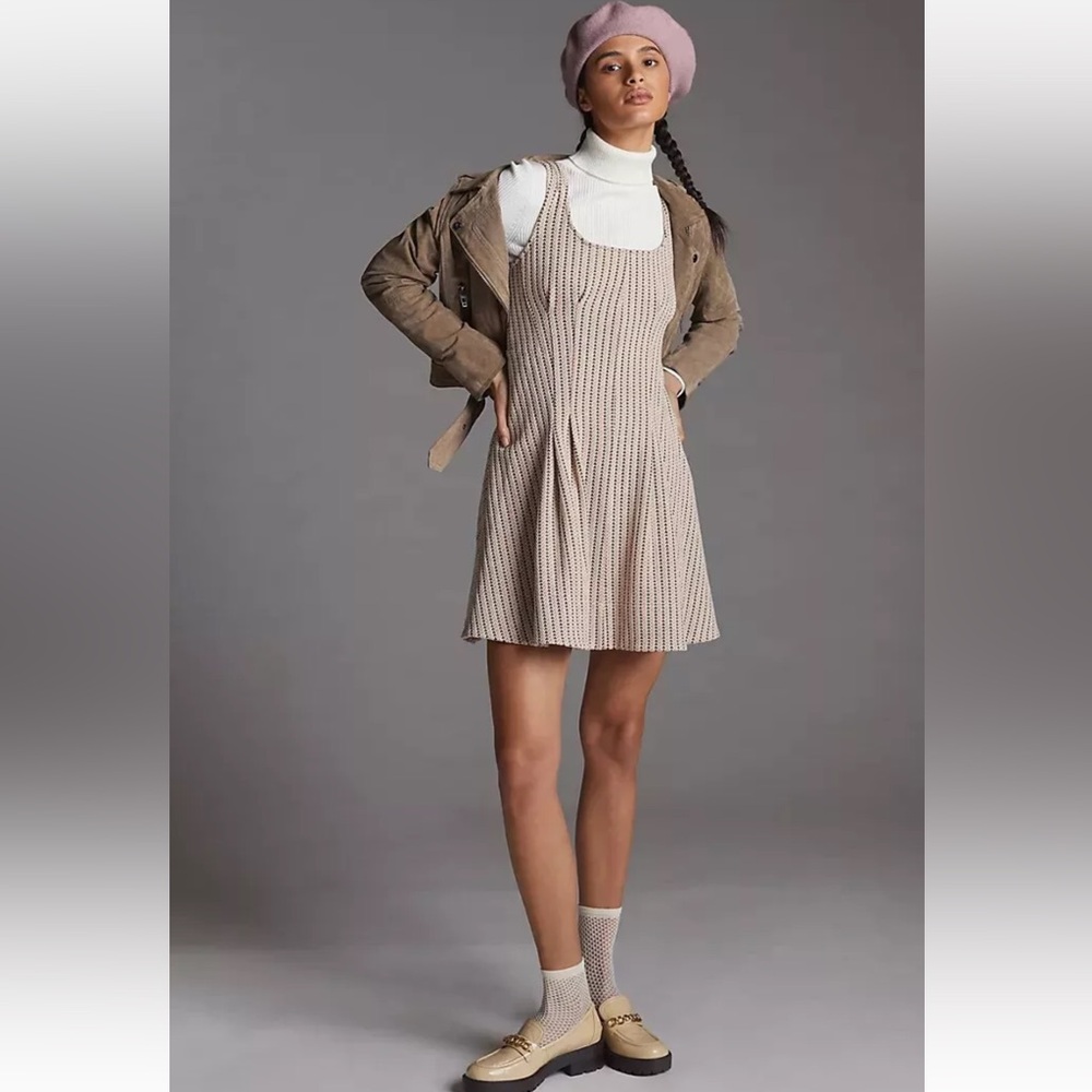 Maeve jacquard mini fit & flare dress medium pastel pink